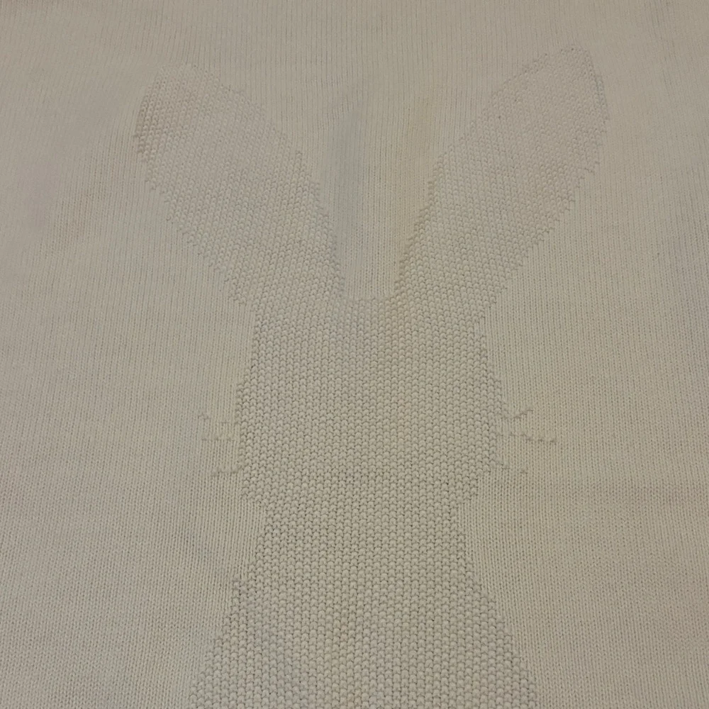 Janie and Jack White Bunny Baby Blanket